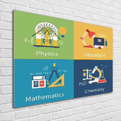 Bild auf Acrylglas Schulfächer