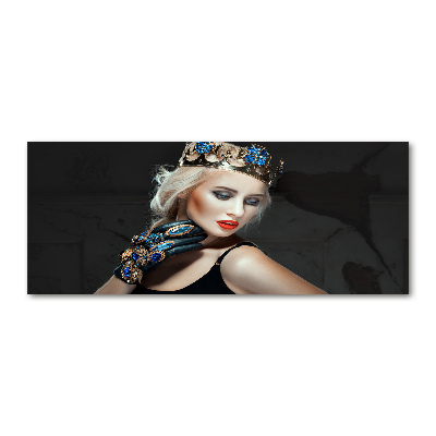 Acrylglas-Druck Frau mit Krone