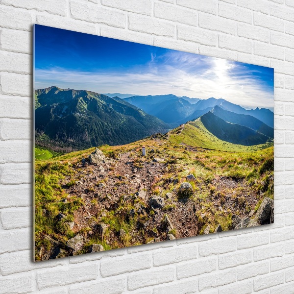 Acrylbild Fotodruck Bergpanorama