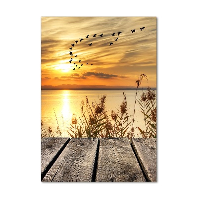 Acrylbild vertikal Sonnenuntergang