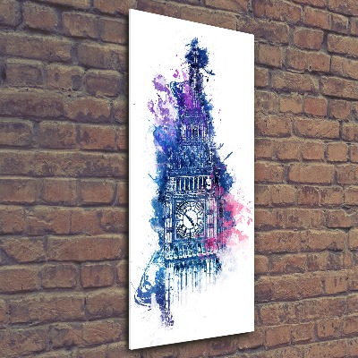 Bild auf Acrylglas vertikal Farbenfroher Big Ben