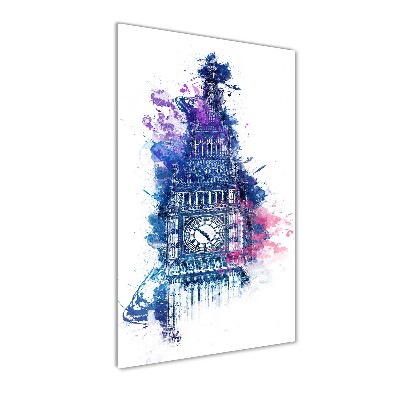 Bild auf Acrylglas vertikal Farbenfroher Big Ben