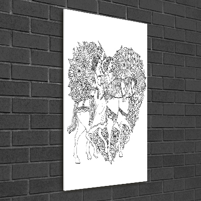 Plexiglasbilder vertikal Frau und Mann