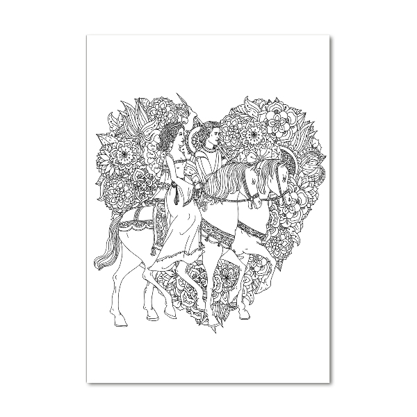 Plexiglasbilder vertikal Frau und Mann