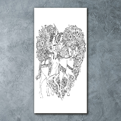 Plexiglasbilder vertikal Frau und Mann