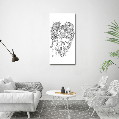 Plexiglasbilder vertikal Frau und Mann