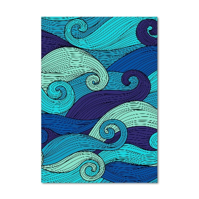 Plexiglasbilder vertikal Abstrakte Wellen