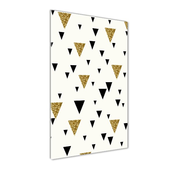 Modernes Acrylbild vertikal Dreieckshintergrund