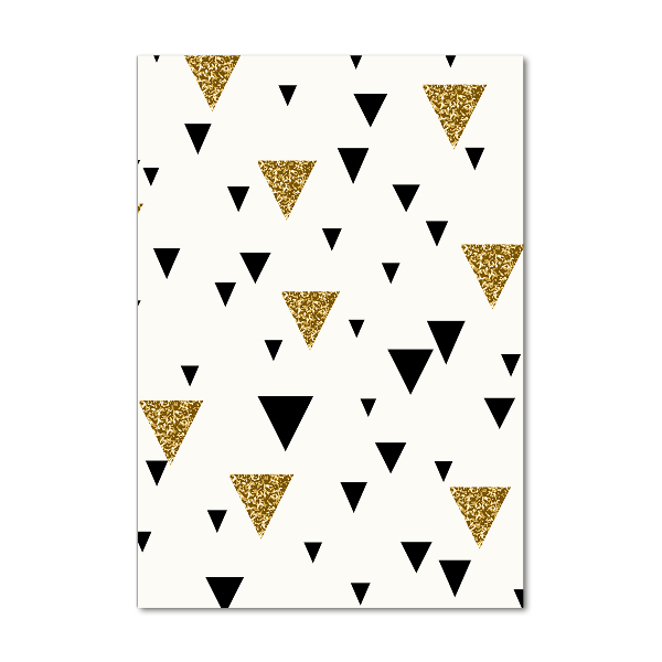 Modernes Acrylbild vertikal Dreieckshintergrund