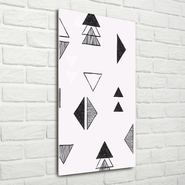 Bild auf Acrylglas vertikal Dreieckshintergrund