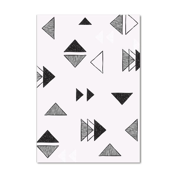 Bild auf Acrylglas vertikal Dreieckshintergrund