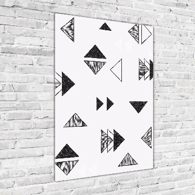 Bild auf Acrylglas vertikal Dreieckshintergrund