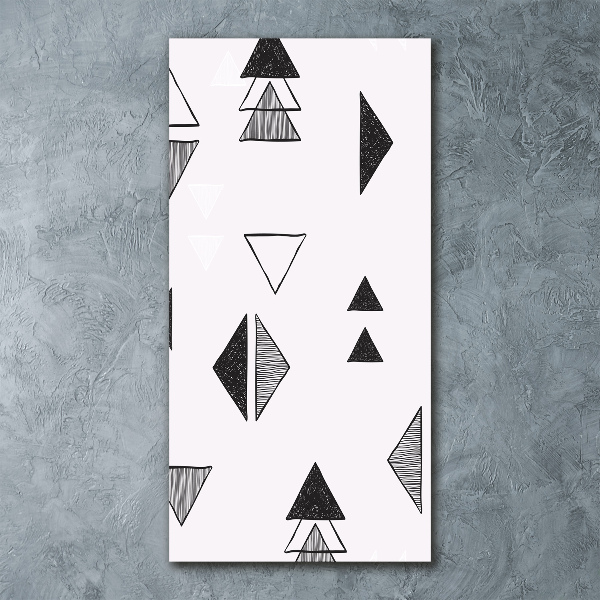 Bild auf Acrylglas vertikal Dreieckshintergrund