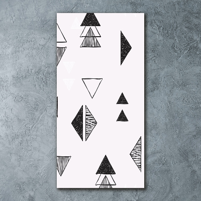 Bild auf Acrylglas vertikal Dreieckshintergrund