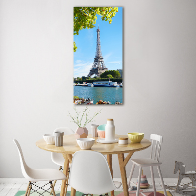 Modernes Acrylbild vertikal Eiffelturm Paris