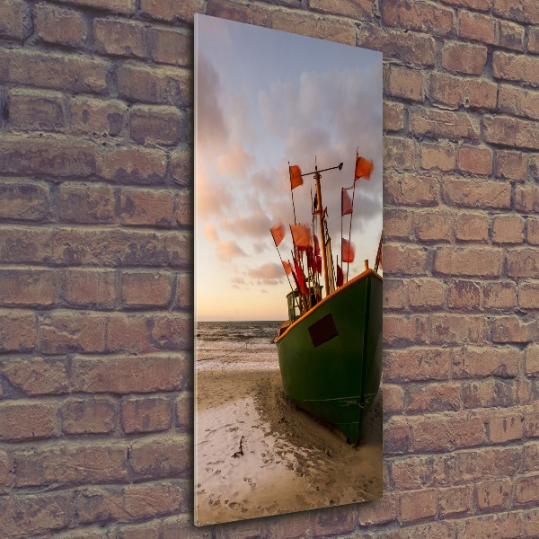 Bild auf Acrylglas vertikal Fischerboot