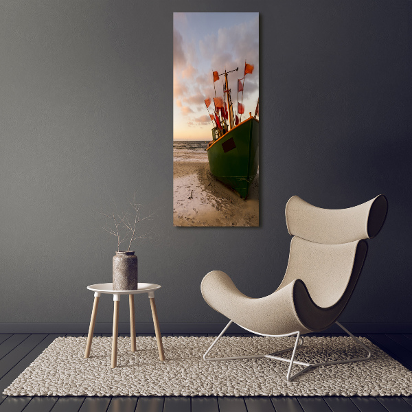 Bild auf Acrylglas vertikal Fischerboot