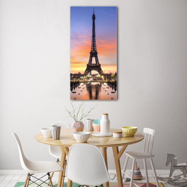 Acrylbild vertikal Eiffelturm Paris