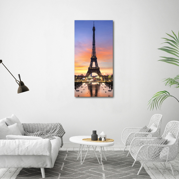 Acrylbild vertikal Eiffelturm Paris
