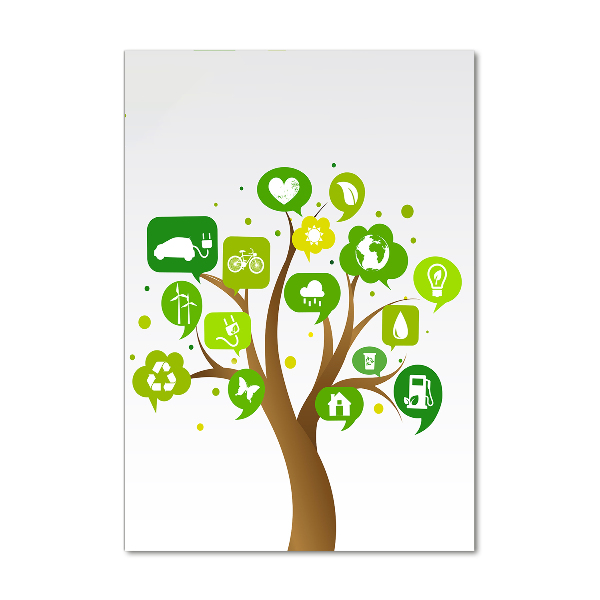 Plexiglasbilder vertikal Ökologischer Baum