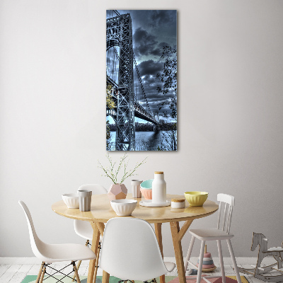 Plexiglasbilder vertikal New Yorker Brücke