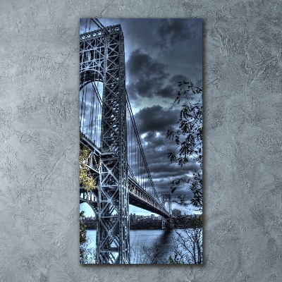 Plexiglasbilder vertikal New Yorker Brücke