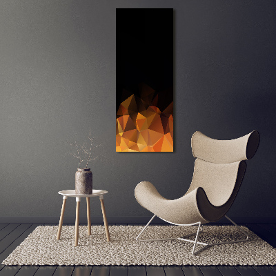 Acrylbild vertikal Abstrakte Dreiecke