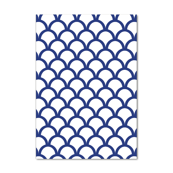 Modernes Acrylbild vertikal Maritimer Hintergrund