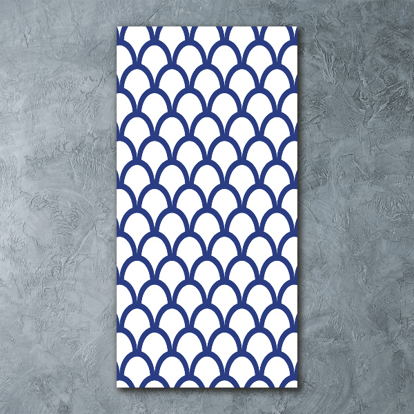 Modernes Acrylbild vertikal Maritimer Hintergrund