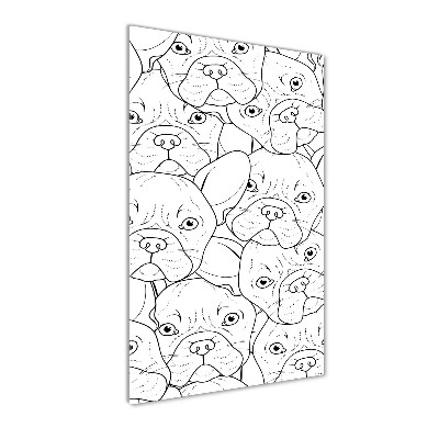 Bild auf Acrylglas vertikal Französische Bulldoggen