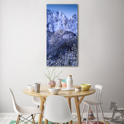 Modernes Acrylbild vertikal Giewont Tatra Gebirge