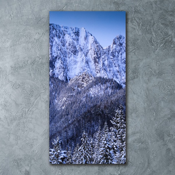 Modernes Acrylbild vertikal Giewont Tatra Gebirge