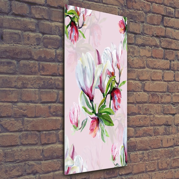 Bild auf Acrylglas vertikal Magnolie