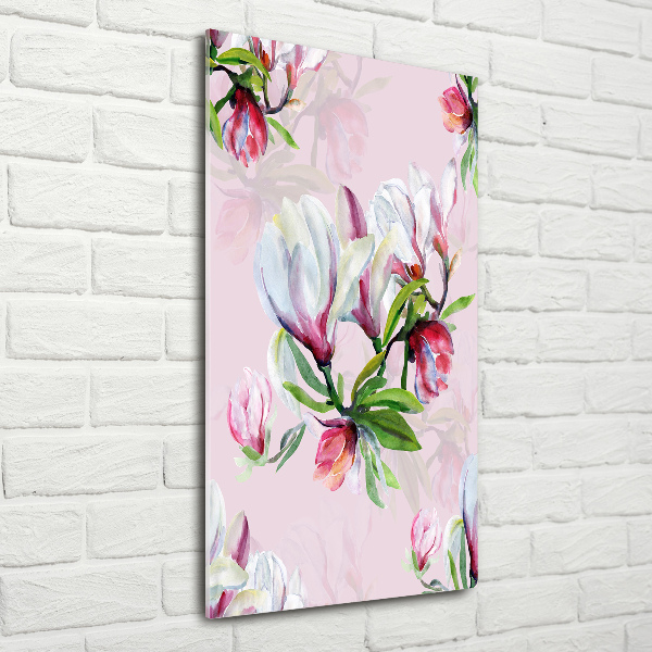 Bild auf Acrylglas vertikal Magnolie