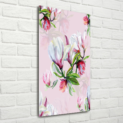 Bild auf Acrylglas vertikal Magnolie