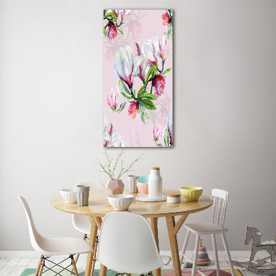 Bild auf Acrylglas vertikal Magnolie