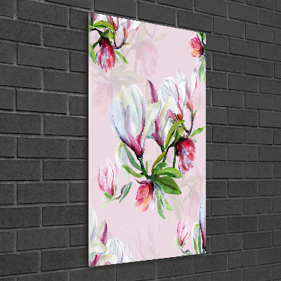 Bild auf Acrylglas vertikal Magnolie