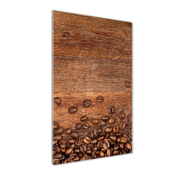 Modernes Acrylbild vertikal Kaffeebohnen