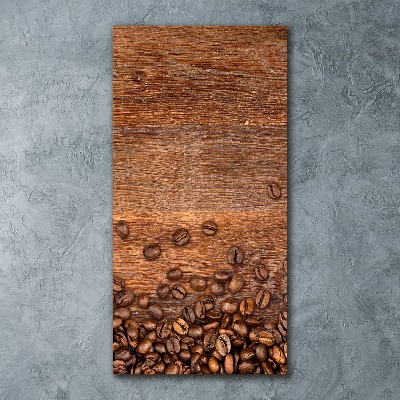 Modernes Acrylbild vertikal Kaffeebohnen