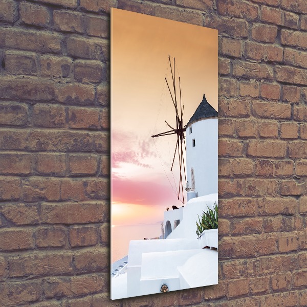 Acrylbild vertikal Santorini, Griechenland