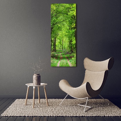 Bild auf Acrylglas vertikal Grüner Wald