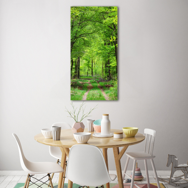 Bild auf Acrylglas vertikal Grüner Wald