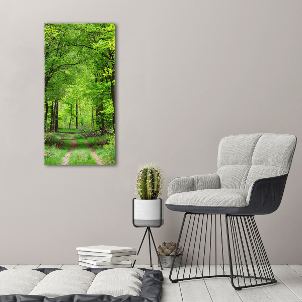 Bild auf Acrylglas vertikal Grüner Wald