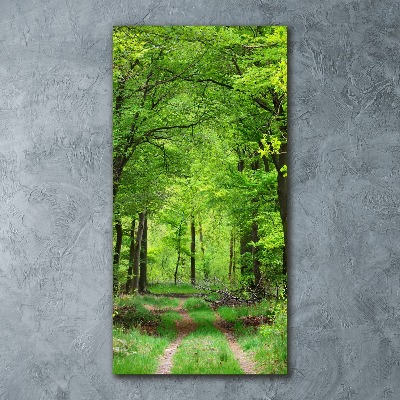 Bild auf Acrylglas vertikal Grüner Wald