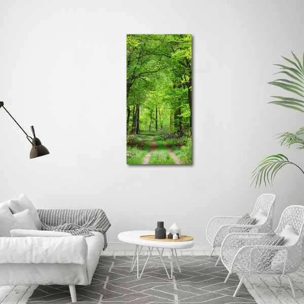 Bild auf Acrylglas vertikal Grüner Wald
