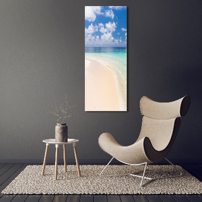 Plexiglasbilder vertikal Malediven Strand