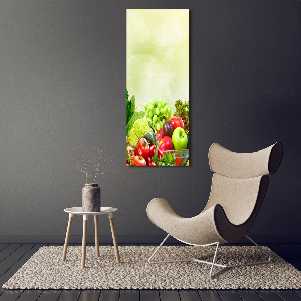 Bild auf Acrylglas vertikal Gemüse und Obst