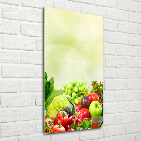 Bild auf Acrylglas vertikal Gemüse und Obst