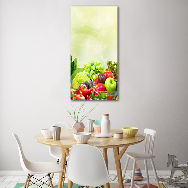 Bild auf Acrylglas vertikal Gemüse und Obst