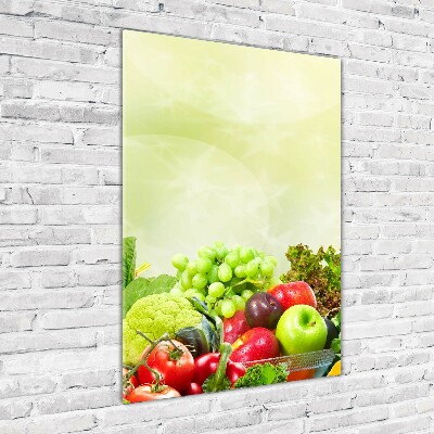 Bild auf Acrylglas vertikal Gemüse und Obst